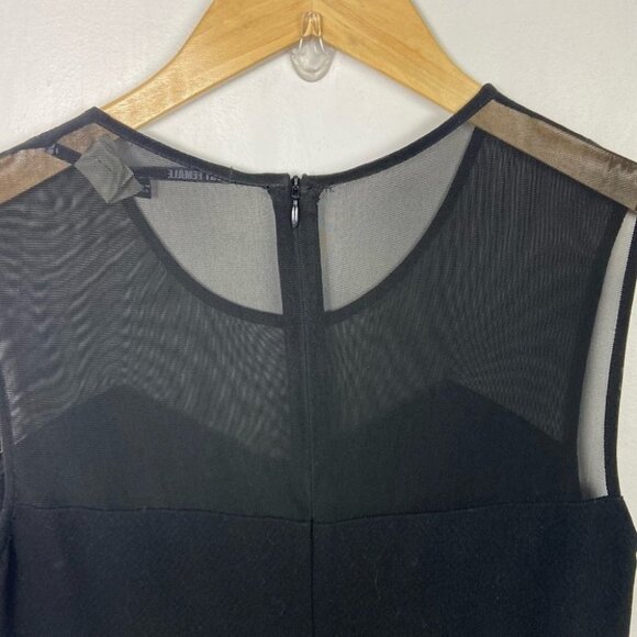Garmentory Just Female Black Jumpsuit Size XS Mesh Panel Pockets Sleeveless Min - Picture 8 of 12